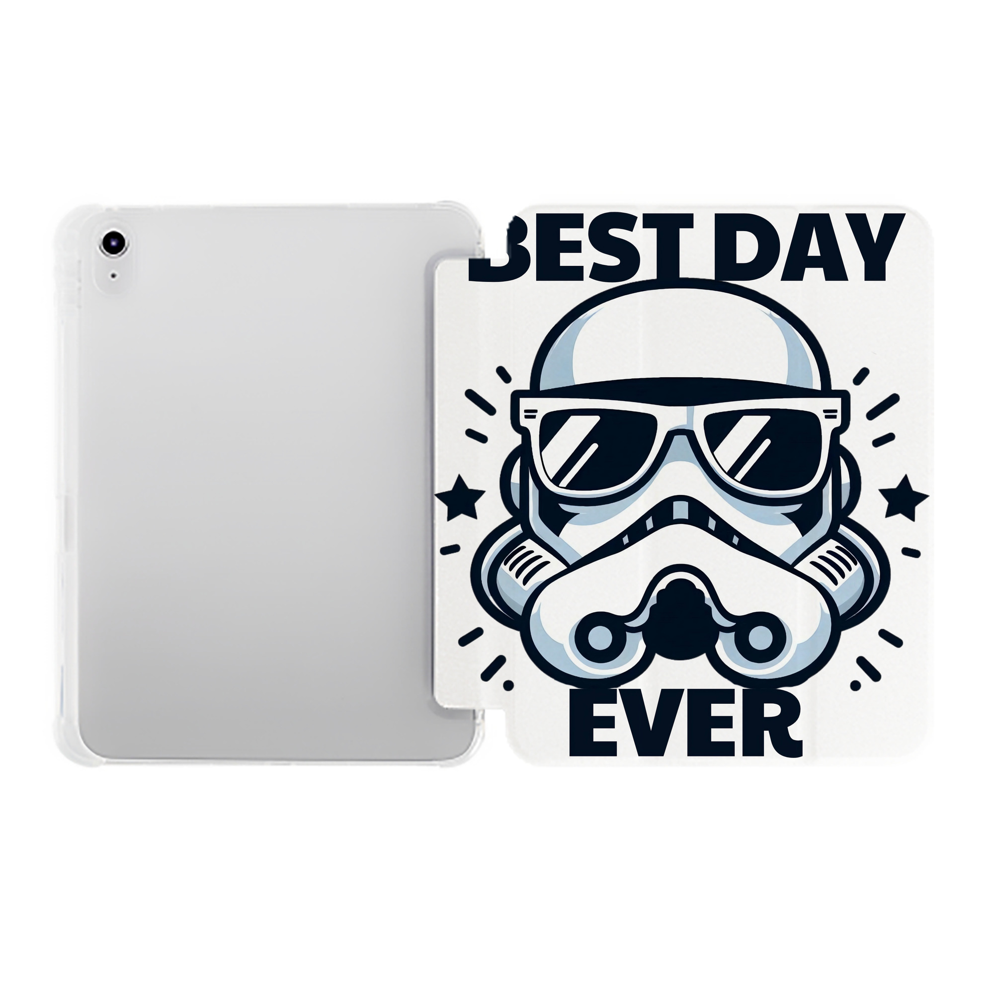 （画像用） スター・ウォーズ Star Wars IPad ケース ペン収納付き 三つ折りスタンド PUレザー×シリコン 対応機種9.5/10.5/10.9インチ